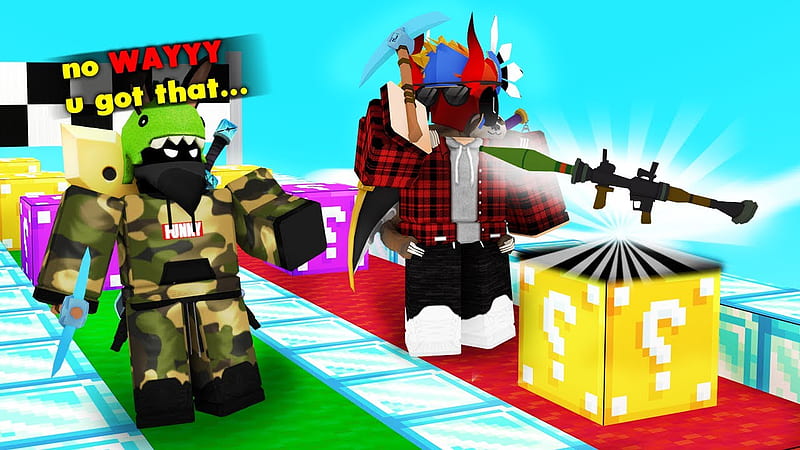 The ULTIMATE LUCKY BLOCK Race (Roblox Bedwars) 