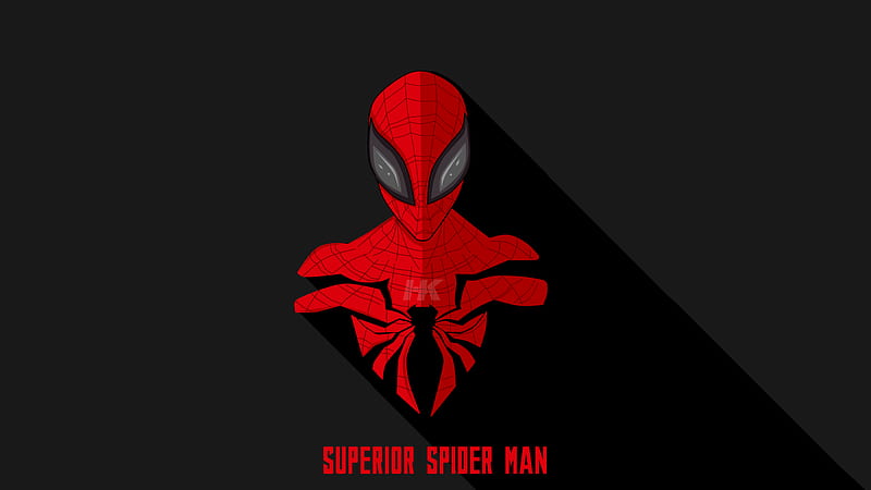 Spiderman Mimimalist , spiderman, minimalism, minimalist, artist, artwork, digital-art, superheroes, HD wallpaper