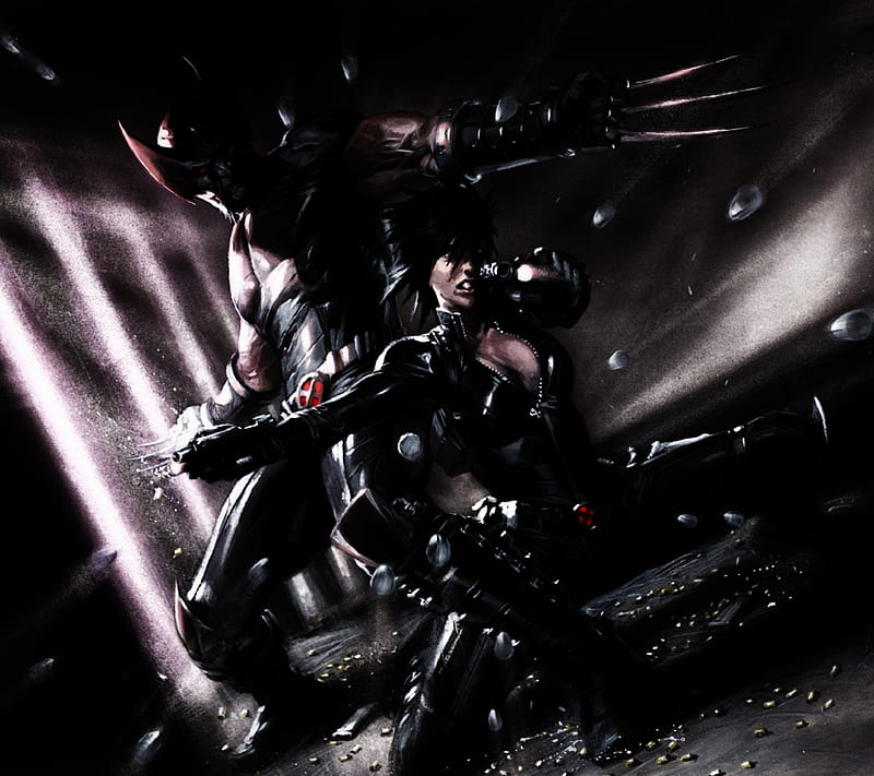 Wolverine And Domino, domino, marvel, wolverine, x-force, HD wallpaper