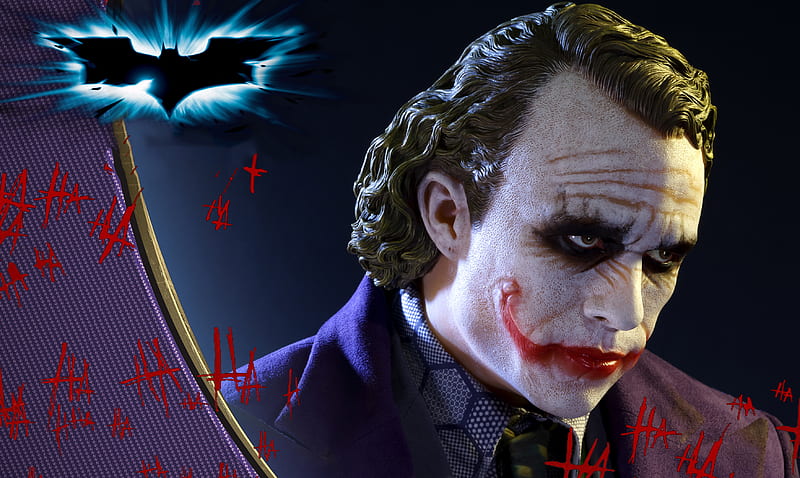 Joker In The Dark Knight, joker, artwork, artist, digital-art, supervillain, superheroes, HD wallpaper