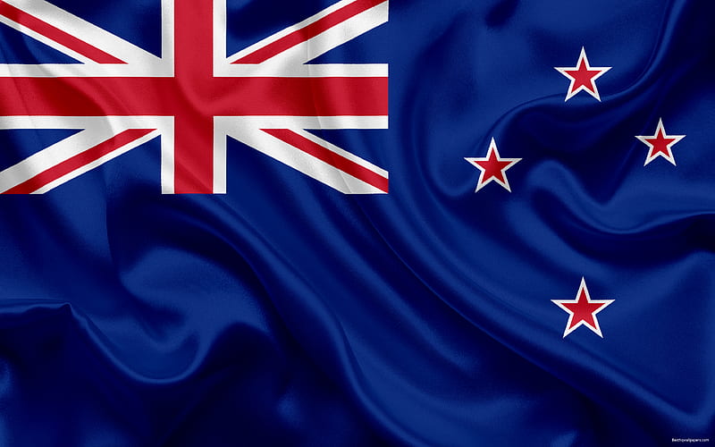 Flag of New Zealand national flag, symbols, New Zealand, silk, HD wallpaper