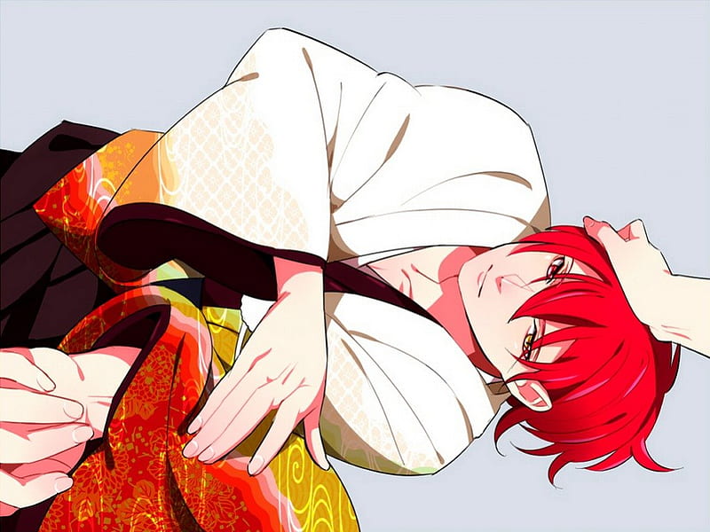 Akashi seijuurou, chico, pelo rojo, anime, kuroko sin cesta, en el suelo,  ordenar el pelo, Fondo de pantalla HD | Peakpx