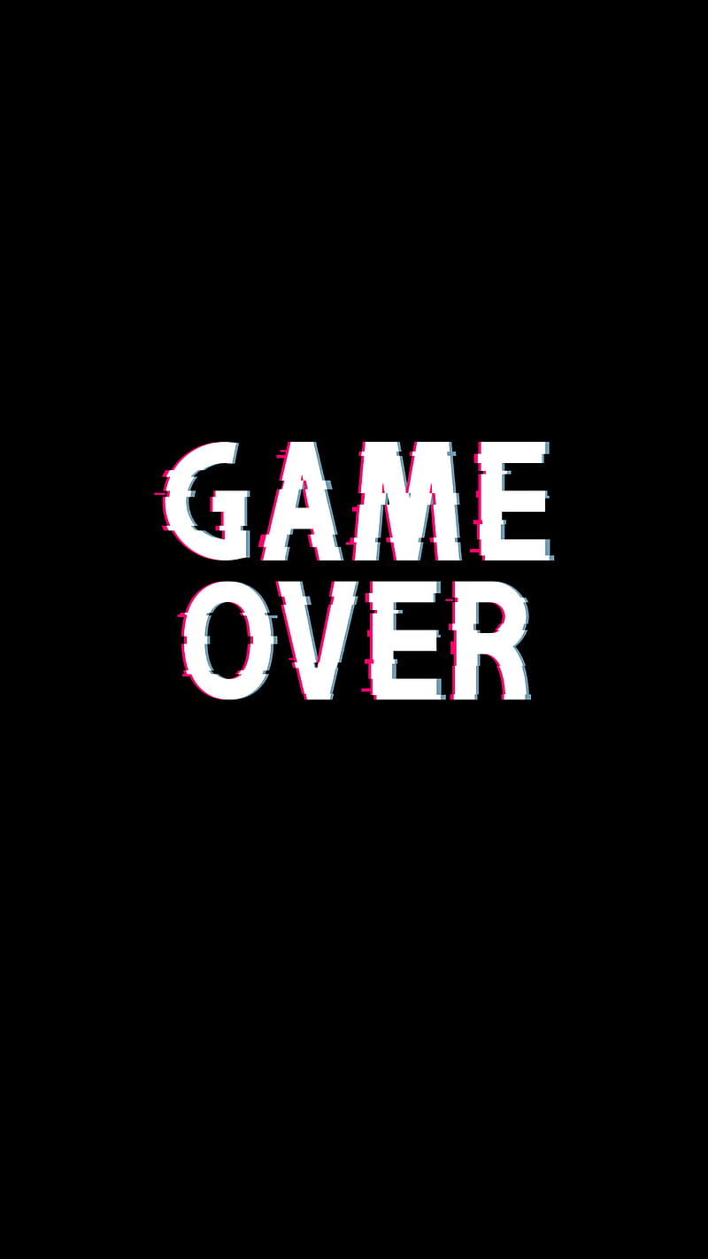 Game Over, art, black, games, glitch, letters, HD phone wallpaper | Peakpx
