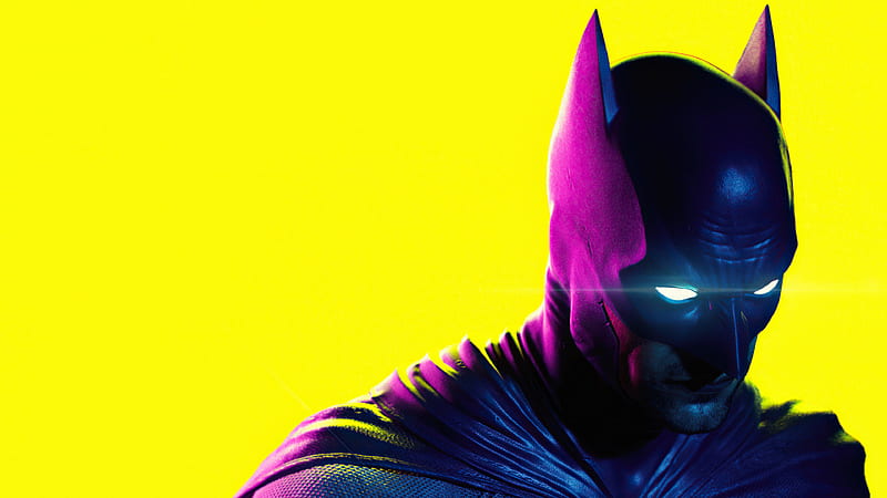 Batman Neon Glow , batman, superheroes, artist, artwork, digital-art, artstation, HD wallpaper