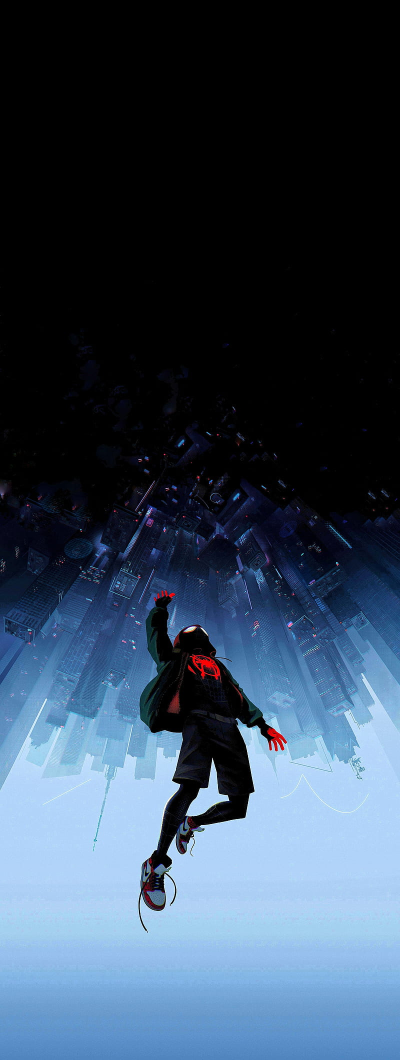 Spider-Man, amoled, black, comics, hero, into, spider, the, verse, HD phone  wallpaper | Peakpx