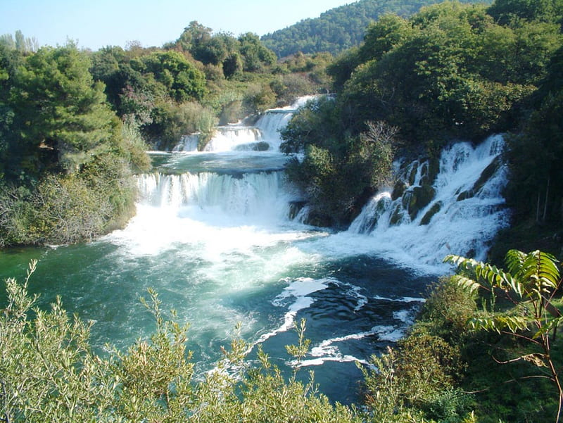 river Krka, croatia, krka, nature, river, waterfalls, HD wallpaper