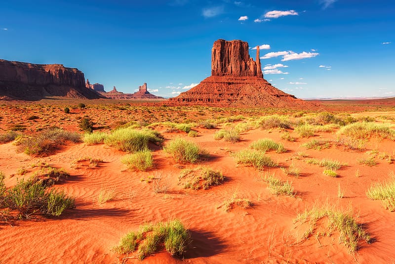 Landscape, Nature, Sand, Desert, Usa, Horizon, , Arizona, Monument Valley, HD wallpaper