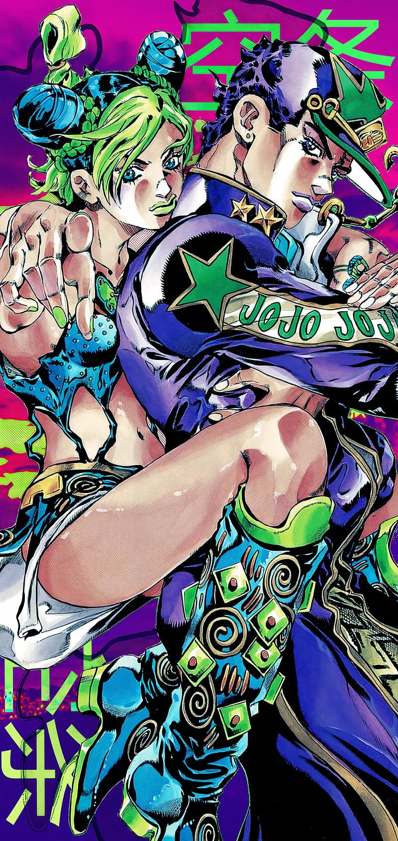 🦋• peaktaro kugoat on X: i simply love that jolyne has basically taken  over jotaro's pose now whilst jotaro just stands there   / X