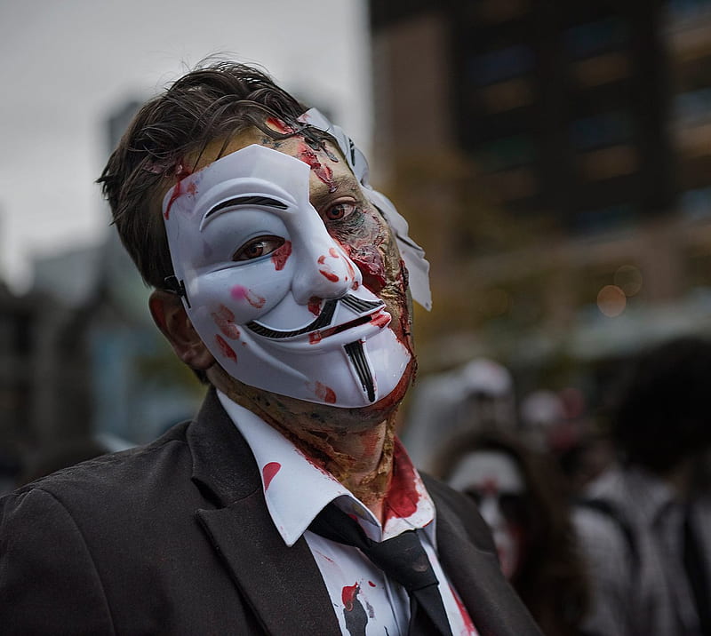 Anonymous zombie, 2015, dead, mtl, walk, HD wallpaper