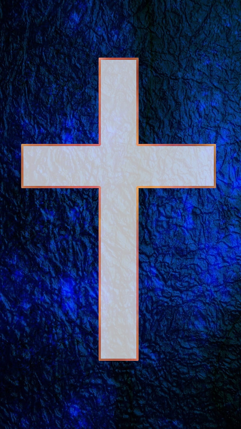 Blue Cross, christian, church, religion, HD phone wallpaper