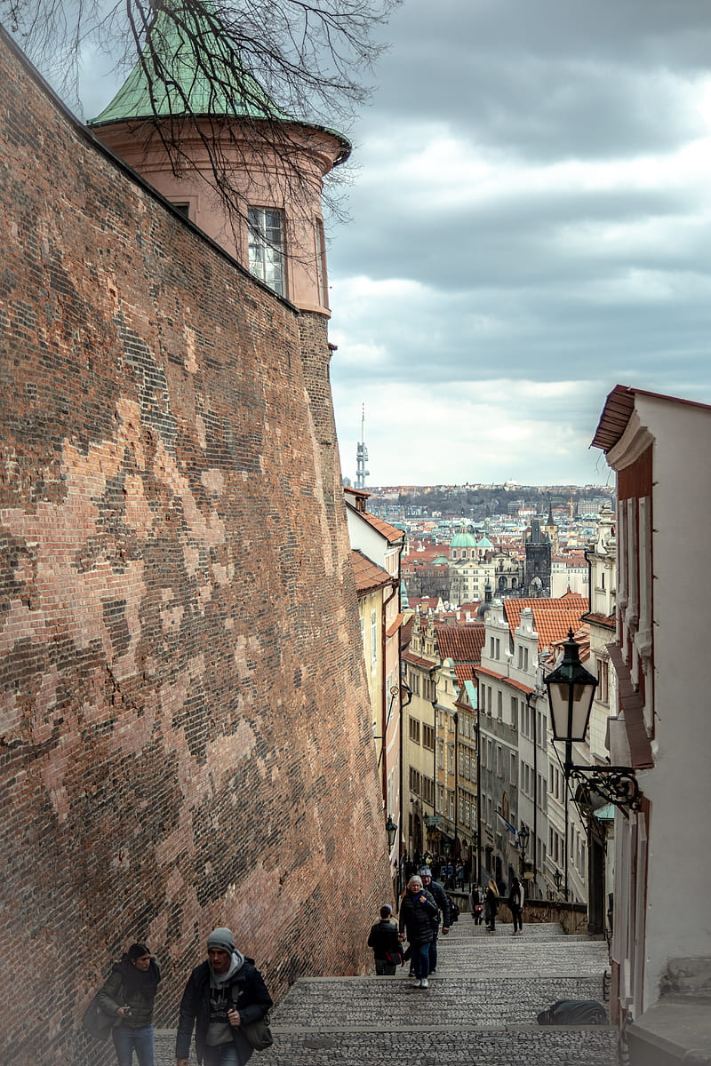 Praga, pueblo, ciudades, Europa, naturaleza, antiguo, papel, calle, viajar,  pared, Fondo de pantalla de teléfono HD | Peakpx