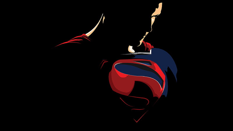 Superman Minimalism Logo , superman, minimalism, logo, artwork, artist, digital-art, superheroes, behance, HD wallpaper