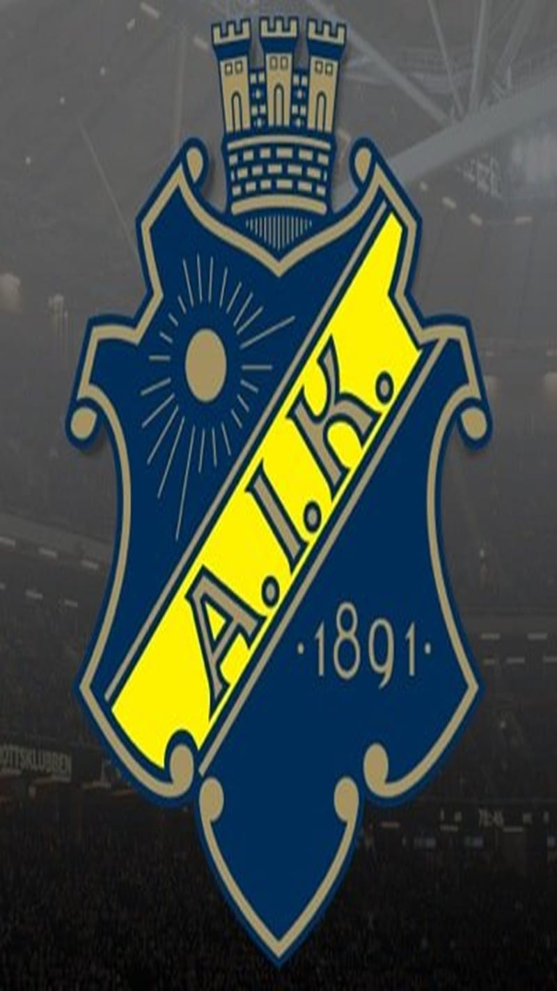 AIK, club, football, logo, soccer, HD phone wallpaper