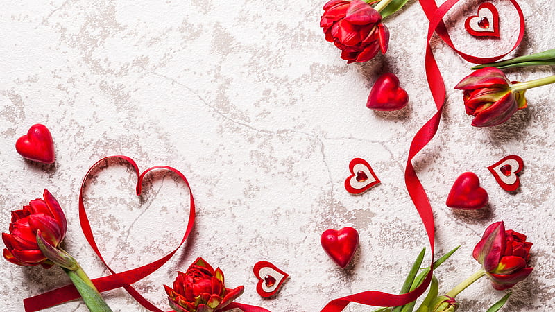 Valentines Day, happy, heart, love, red, rose, HD wallpaper | Peakpx
