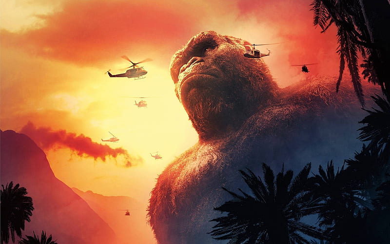 Kong Skull Island, cool, movie, entertainment, fun, HD wallpaper