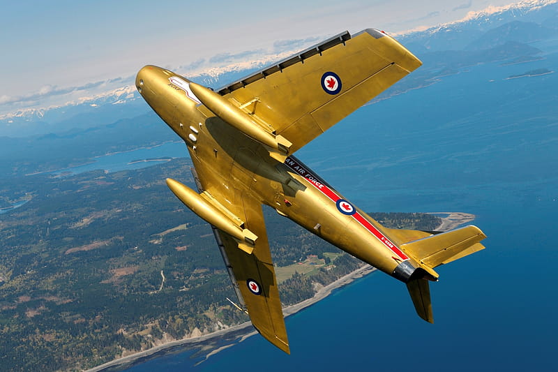 Painted in RCAF Golden Hawks markings, HD wallpaper
