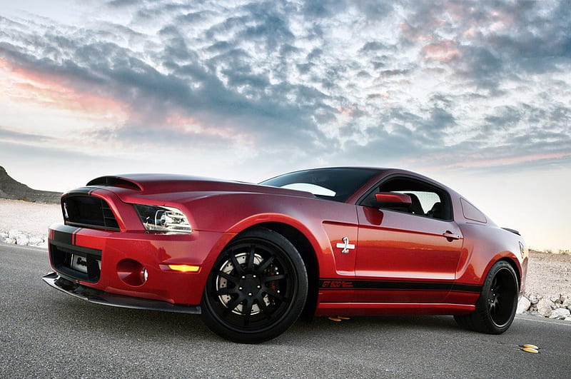 2013 Shelby GT500 Super Snake Widebody, mustang, red, black, shelby, snake, fast, HD wallpaper