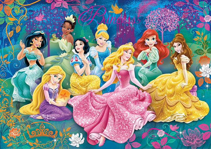Princesas disney, fantasía, vestir, luminos, niñas, princesas, disney,  Fondo de pantalla HD | Peakpx