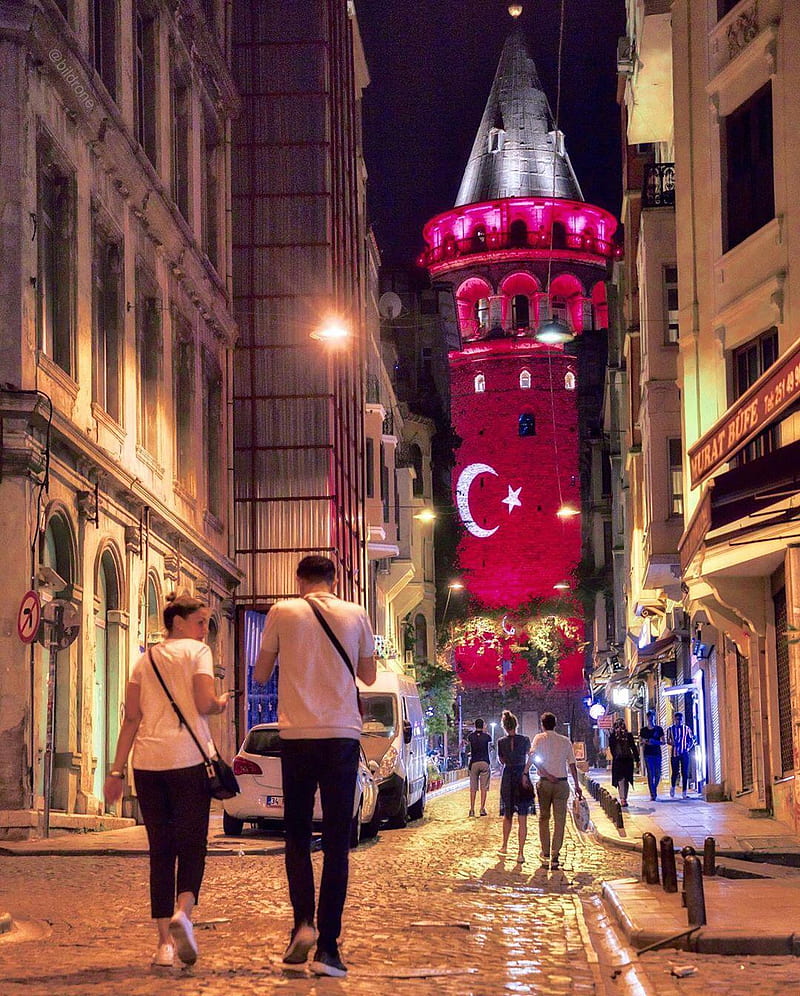 Manzara, galatakulesi, istanbul, HD phone wallpaper
