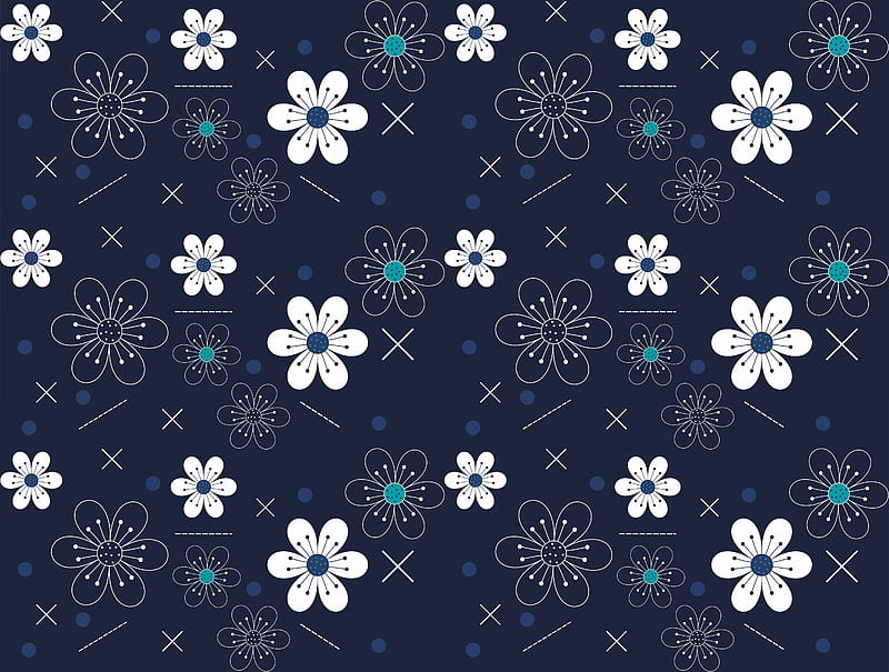 Flowers Pattern , pattern, flowers, texture, HD wallpaper