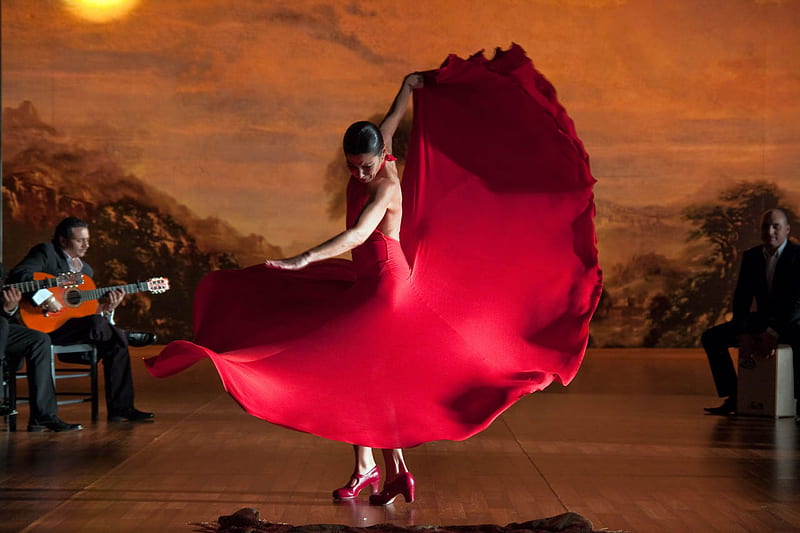 Flamenco, andalucia, brunette, girl, spanish, dancer, spain, HD wallpaper