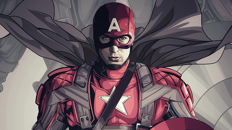 Captain America Art , captain-america, superheroes, artwork, digital-art, artist, HD wallpaper