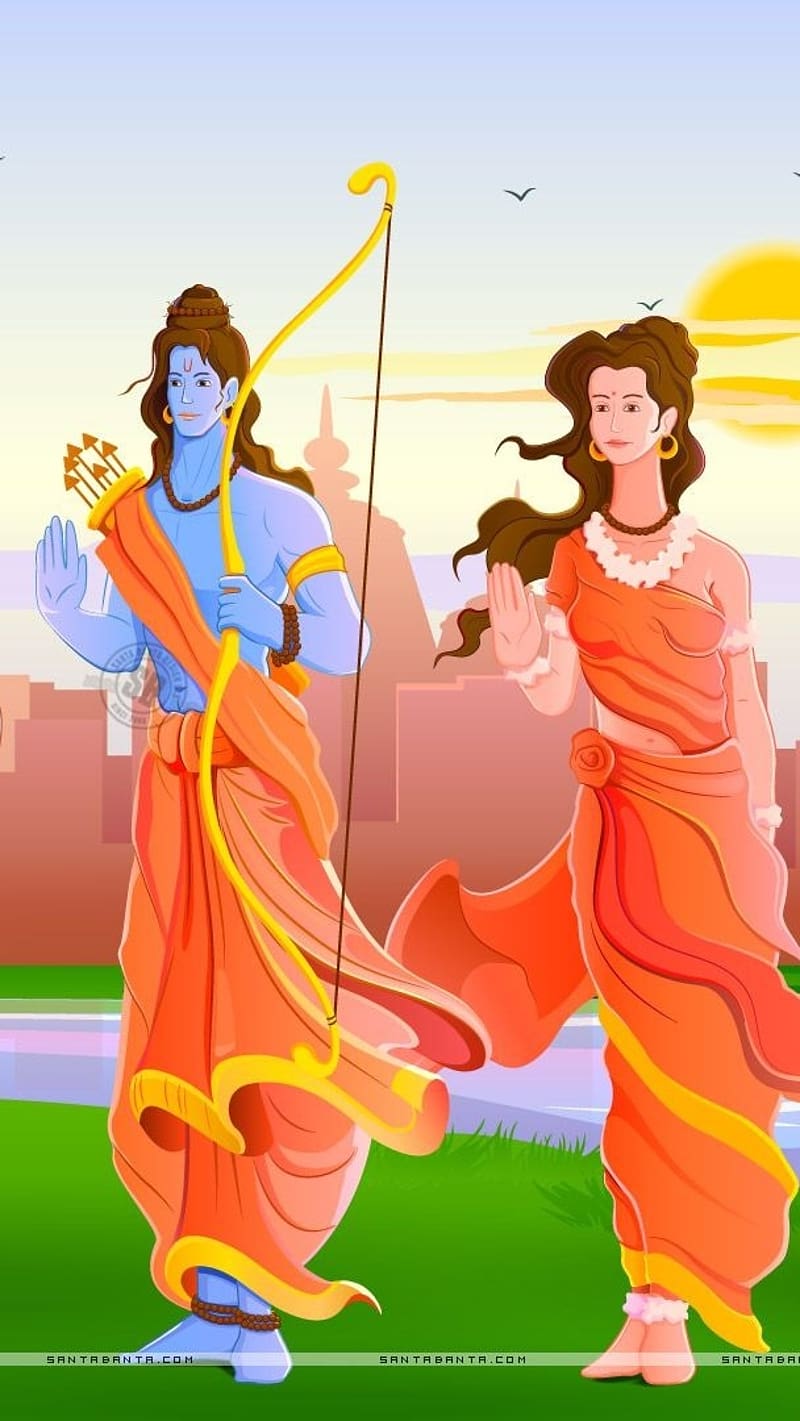 Lord Ram, god sita ram, lord, sita ram, god, HD phone wallpaper