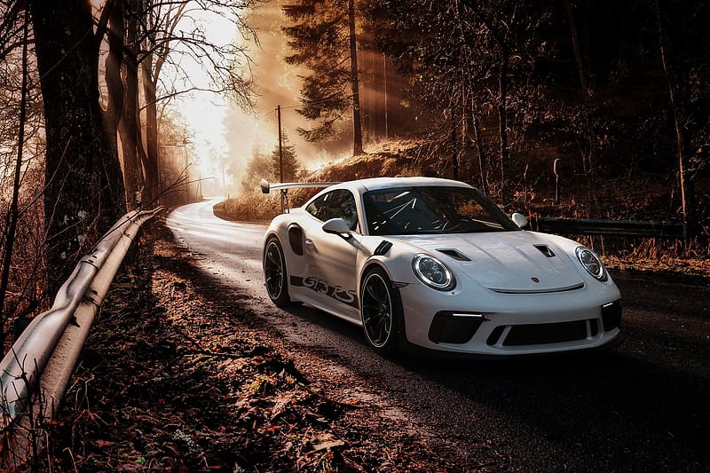 Porsche, Car, Porsche 911, Porsche 911 Gt3, Porsche 911 Gt3 Rs, Vehicles, White Car, HD wallpaper