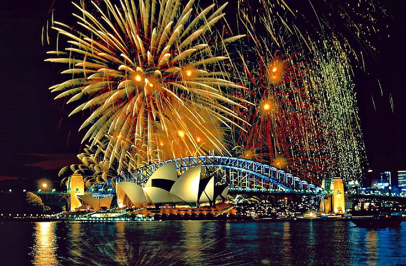 Sydney Harbor Australia at New Years Eve Night, digital, art, bonito,  abstract, HD wallpaper | Peakpx