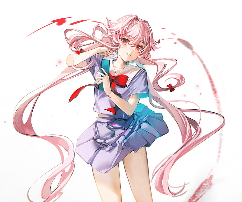 Anime mirai nikki yuno gasai GIF  Find on GIFER