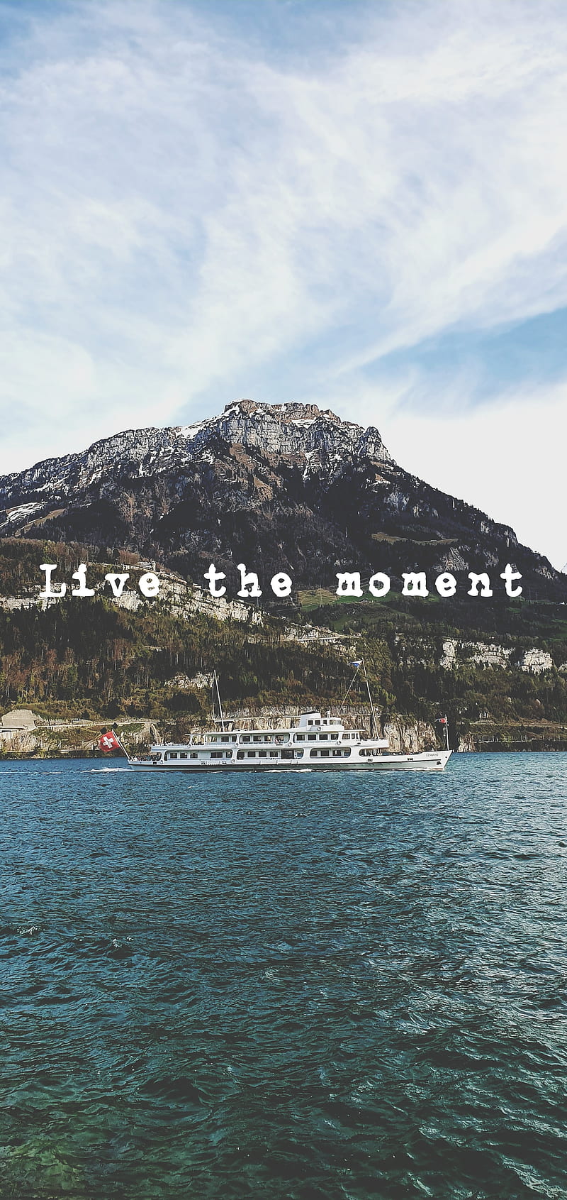 Qoutes , boat, life, live, moment, nature, graphy, sky, switzerland, water, HD phone wallpaper