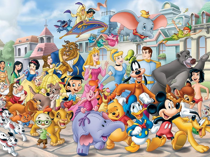 Personajes de disney, walt disney, personaje de disney, personajes de  dibujos animados, Fondo de pantalla HD | Peakpx