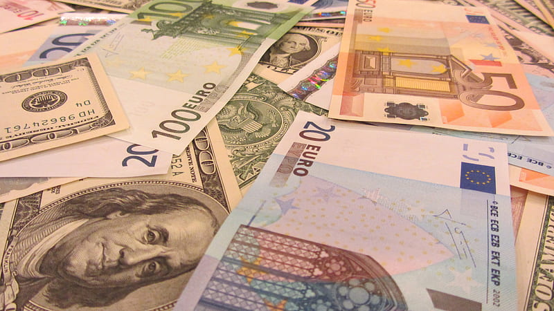 Currencies Of Euros And Dollars Money, HD wallpaper