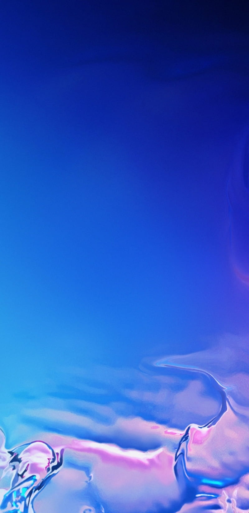 S10 blue 4 samsung, gradient, s10, blue, HD phone wallpaper
