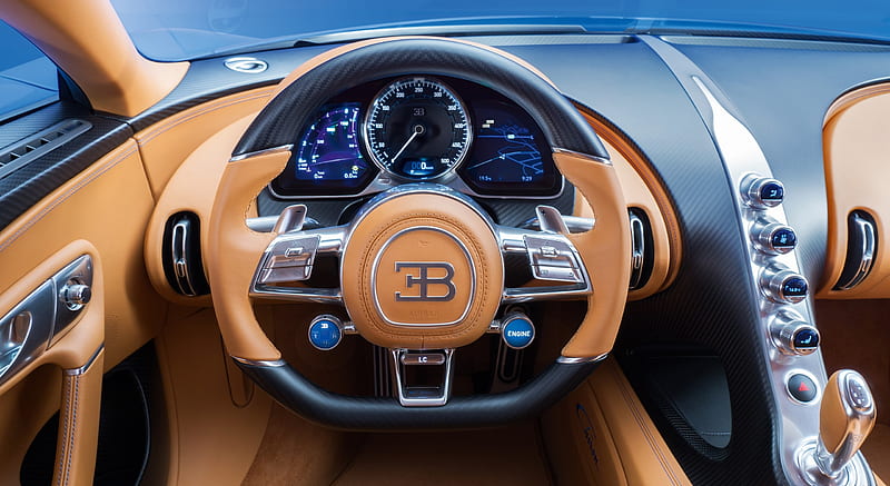 2017 Bugatti Chiron - Interior, Cockpit , car, HD wallpaper