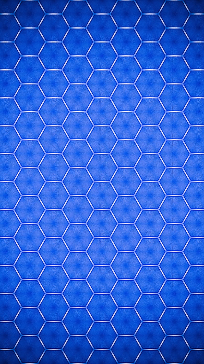 Hexagonal, abstract, background, blue, haxagons, mesh, pattern, texture, HD phone wallpaper