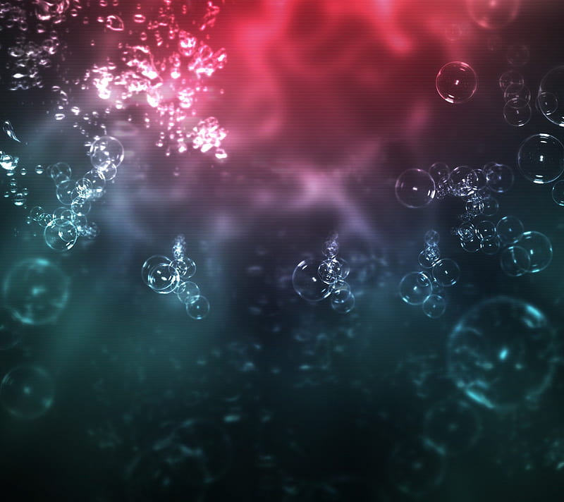 Bubbles Digital, art, fantasy, water, HD wallpaper