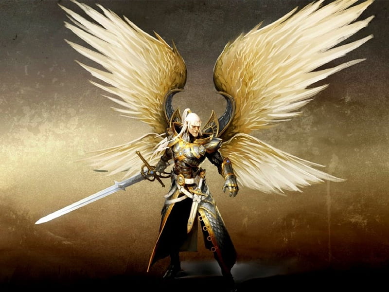 Armed Angel, armed, warrior, sword, angel, HD wallpaper | Peakpx
