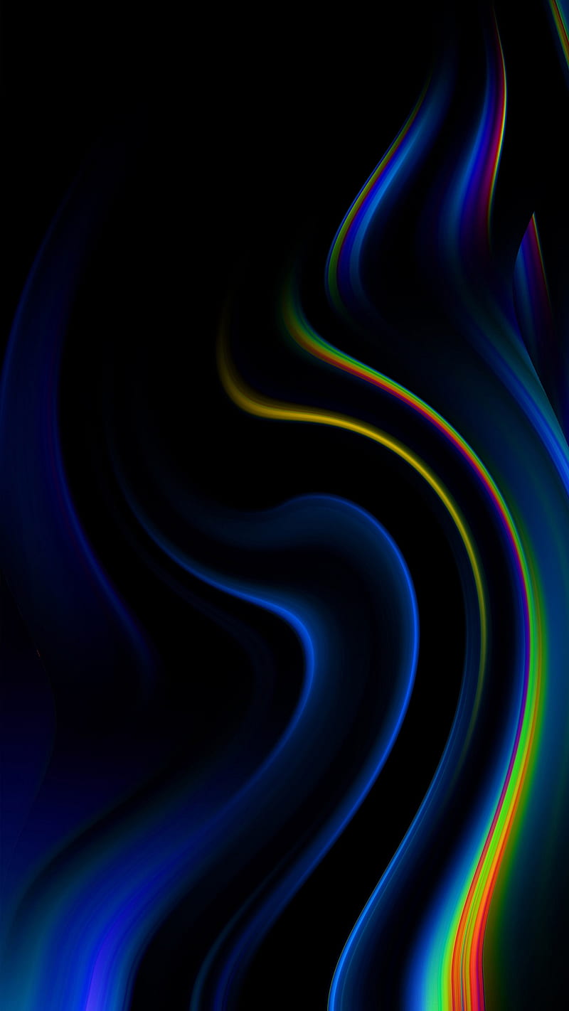 color waves, abstract, amoled, colors, colorful, colors, HD phone wallpaper