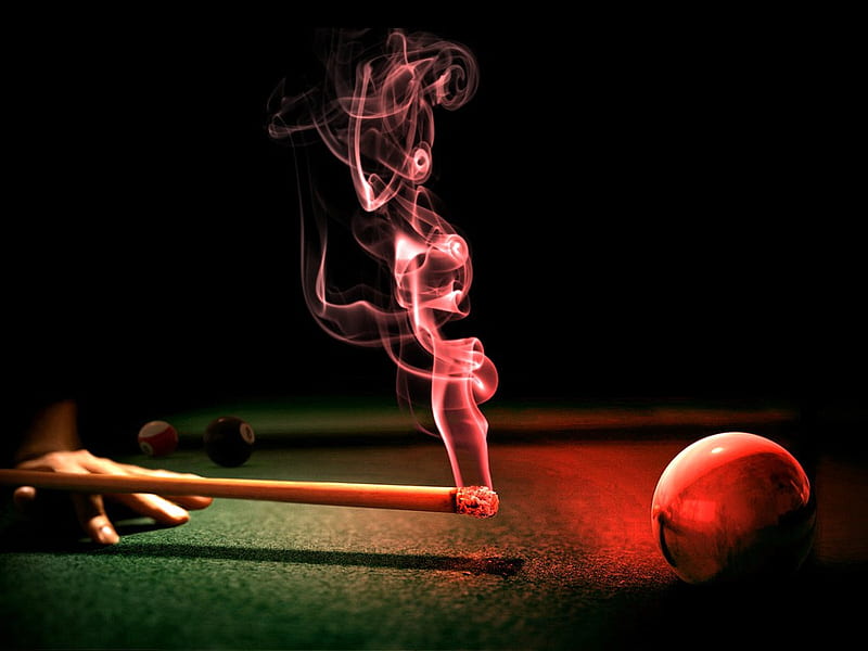SMOKING SHOT, billiards, esports, HD wallpaper