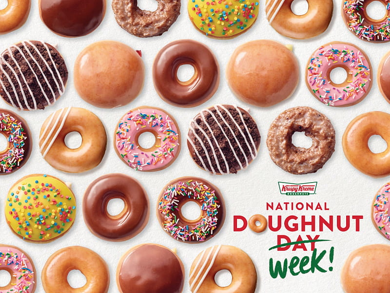 Krispy Kreme is Giving Away Donuts All Week, HD wallpaper