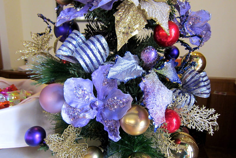 A small Christmas tree, christmas tree, bonito, small, decorations, HD ...