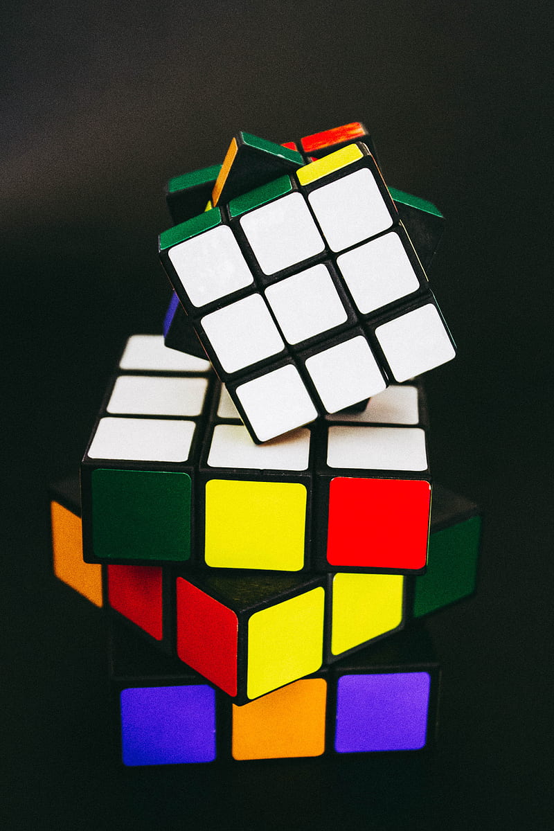 rubiks cube, cubes, colorful, conundrum, HD phone wallpaper