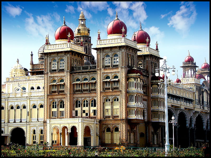 mysore palace, architecture, mysore, palace, HD wallpaper