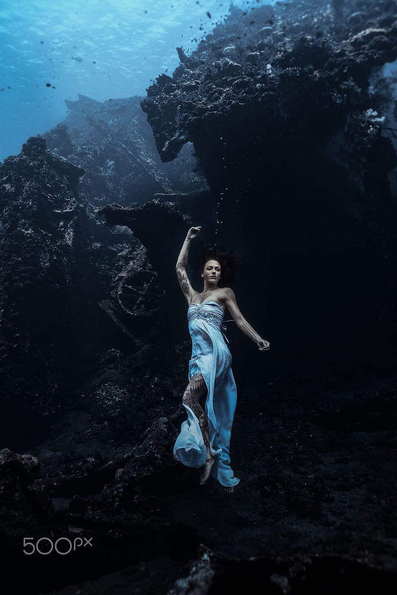 women, model, water, underwater, HD phone wallpaper