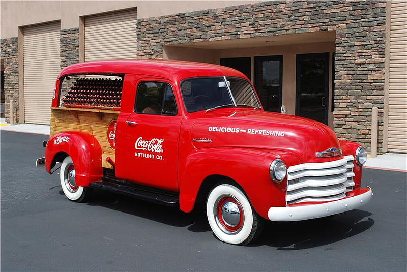 1948 Chevrolet Coca-Cola truck, coca cola, chevy, truck, classic, vintage, HD wallpaper