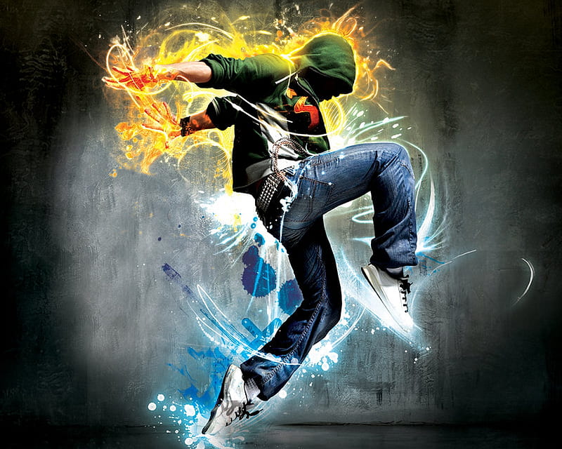 the dance , colours, electro, dance, cg, HD wallpaper