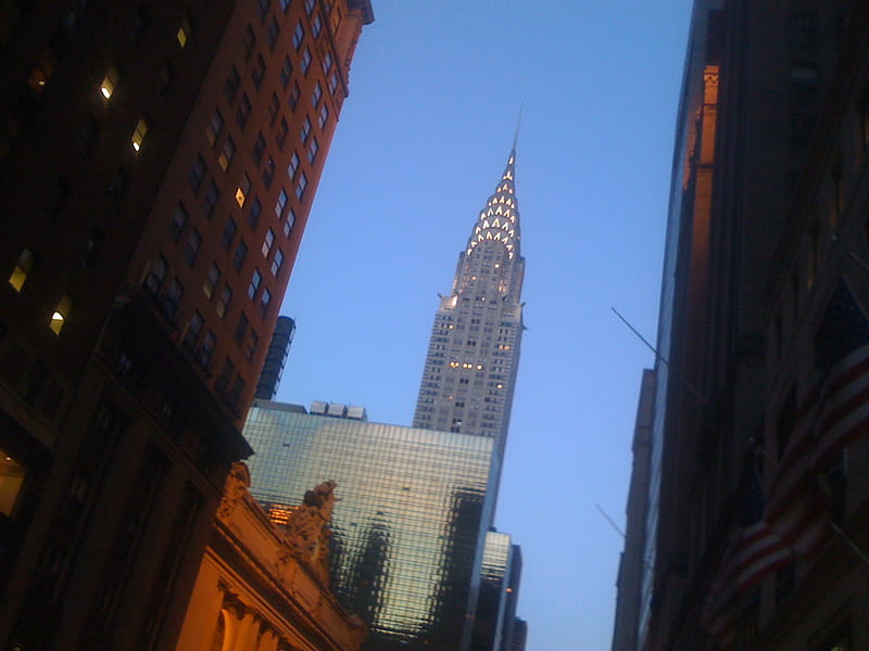 Chrysler Bldng NYC, architecture, skyscraper, metropolitan, nyc, midtown, manhattan, building, modern, city, urban, america, chrysler bldng, midtown manhattan, shiny, HD wallpaper