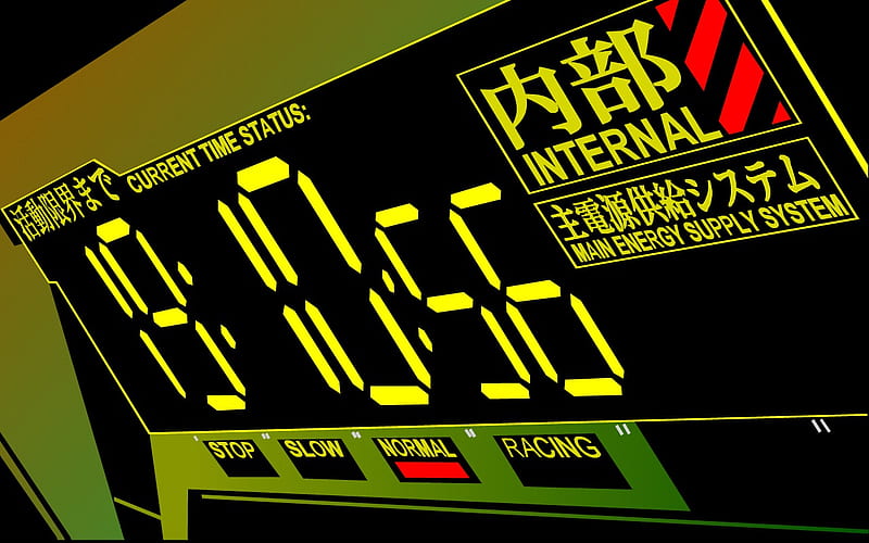 Neon Genesis Evangelion, normal, time, minute, racing, slow, evangelion, second, stop, neon, HD wallpaper