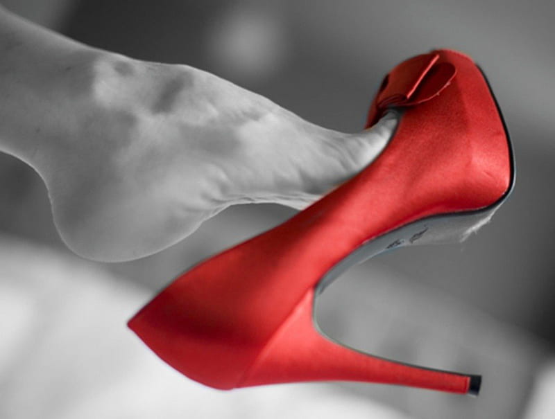 High heels, red, gray, foot, shoe, fashion, women, HD wallpaper | Peakpx